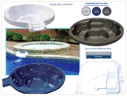 Orlando Pools Spas Hot Tubs - Swimming Pool Spa Contractors - New Spas, steps, hot tubs